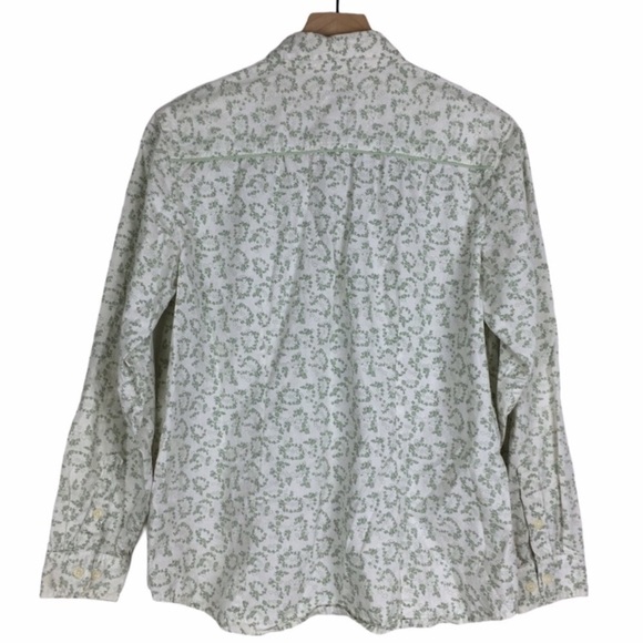 CABELAS Shirt Button Up Long Sleeve Floral Flowers Western Equestrian Size Large - Picture 3 of 10